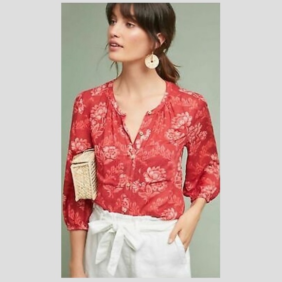 NWT - Anthropologie Akemi & Kin Floral Blouse - Picture 1 of 6